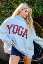 PILATES & YOGA Reversible Mockneck Sweatshirt