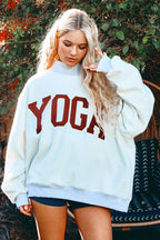 PILATES & YOGA Reversible Mockneck Sweatshirt